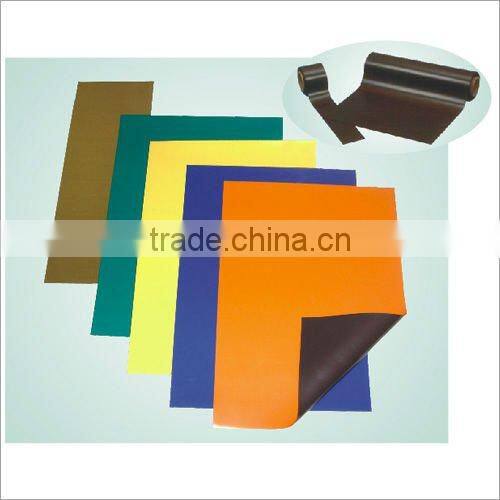 A4 rubber magnet with colourful PVC