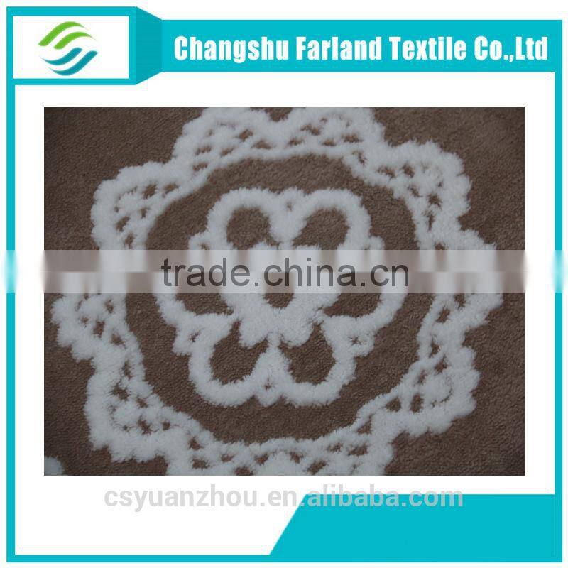 new product sherpa jacquard fabric swatch