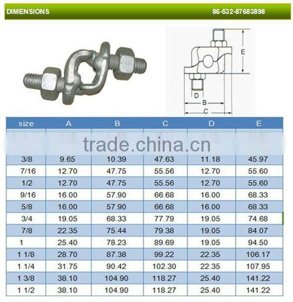 China supplier US type drop forged fist grip clips