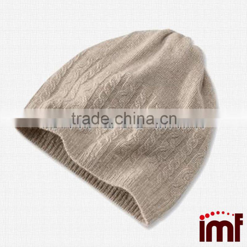 Cashmere Cabled Casual Beanie