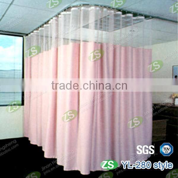 Waterproof and flame retardant polyester beautiful print hospital bed screen curtain fabric