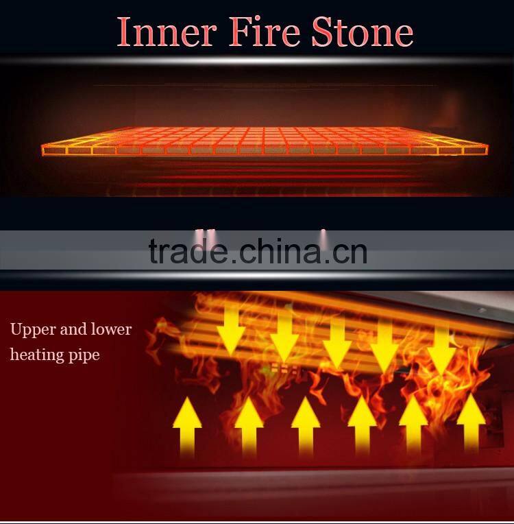 Electric powered commercial stainless steel pizza oven with high temperate glass window EPZ-4