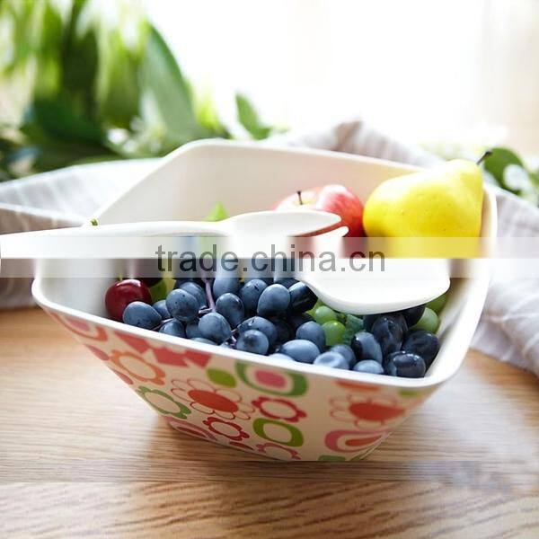 safety natural eco-friendly bamboo fibre food tray, fruit plate holder, bamboo tray