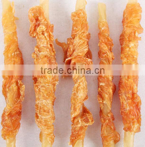 nutritious pet food with vegetable and fruit bully stick dry dog snack