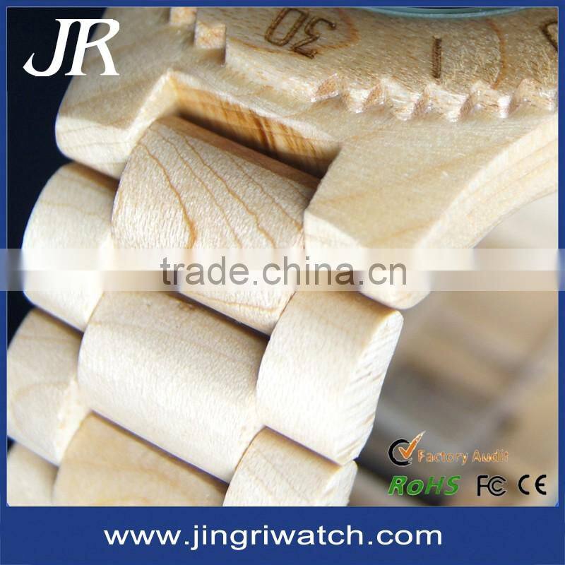 sunshine watch dial customize logo Bamboo Wooden Watch,with Japan Movt Quartz