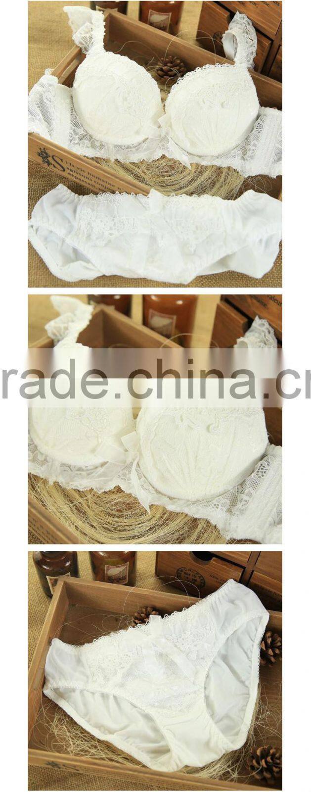White Cotton Padding Ecology Bra Wholesale