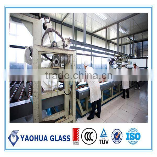 6.38mm back painted glass clear high quality laminated glass