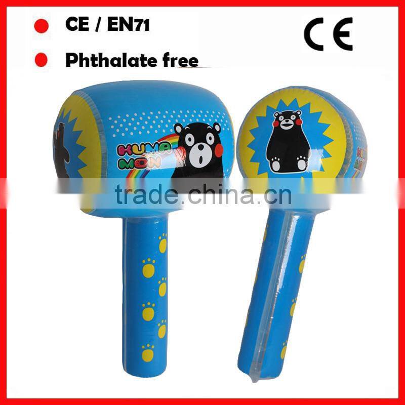 pink color princess inflatable plastic hammers for girls