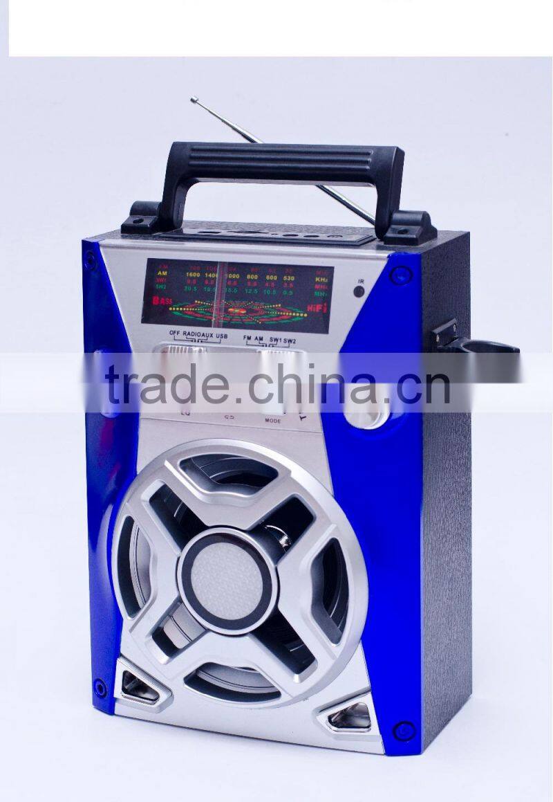 Super Bass Digital Display Portable Stage Karaoke World Receiver Radio