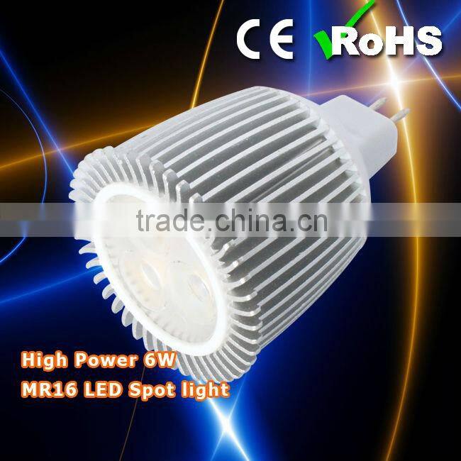 6W MR16 220V High quality LED spotlight,2 years warranty