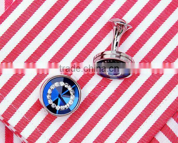 Blue Diamond Cuff Links