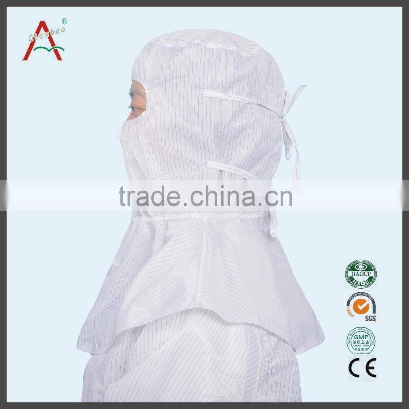 White pullover adjustable ESD antistatic cap
