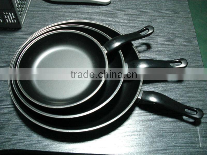 3pcs / 3 pcs carbon steel non-stick frying pan set