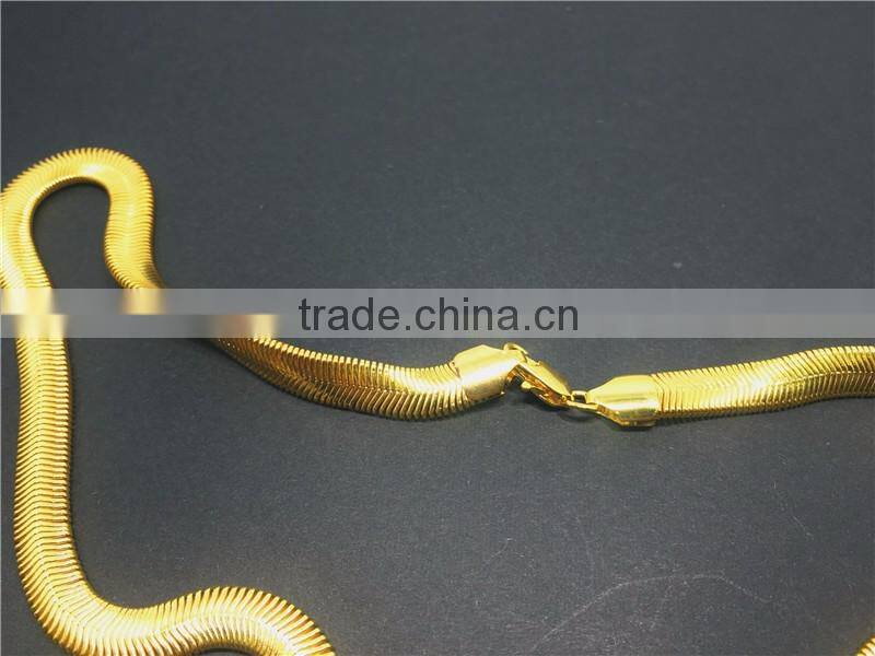 2016 Hot Sale Fashion Jewelry High Quality Gold Plated Chain Necklace