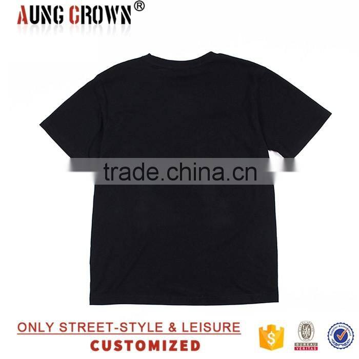 Wholesale O Neck Top Quality Customized Boys Printed T Shirts Short Sleeve Cotton
