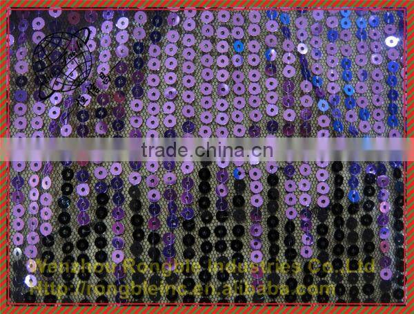 sequin and beaded fabric/beaded sequined lace fabric