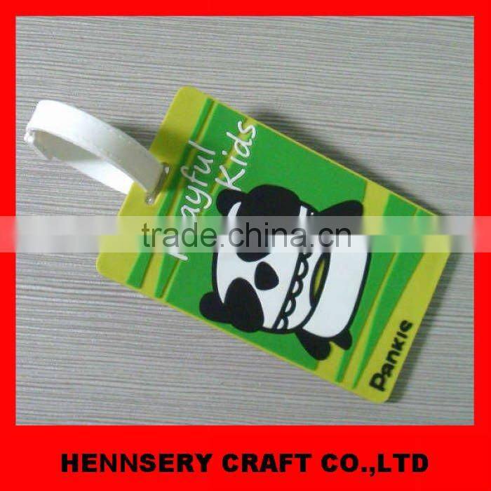 Fashion 3D Soft custom Pvc bag Tag