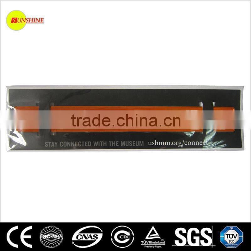 Custom printed PVC reflective slap band