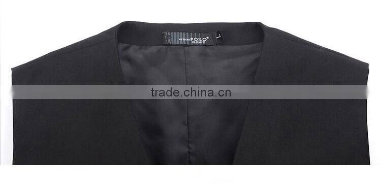 2016 new model western style design business office restaurant waiter mans waistcoat Vest for men