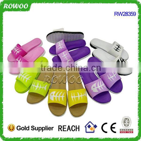 custom summer cheap women flip flops factory in china