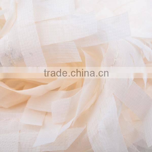 elegant shape chiffon fringe lace french silk chiffon fabric