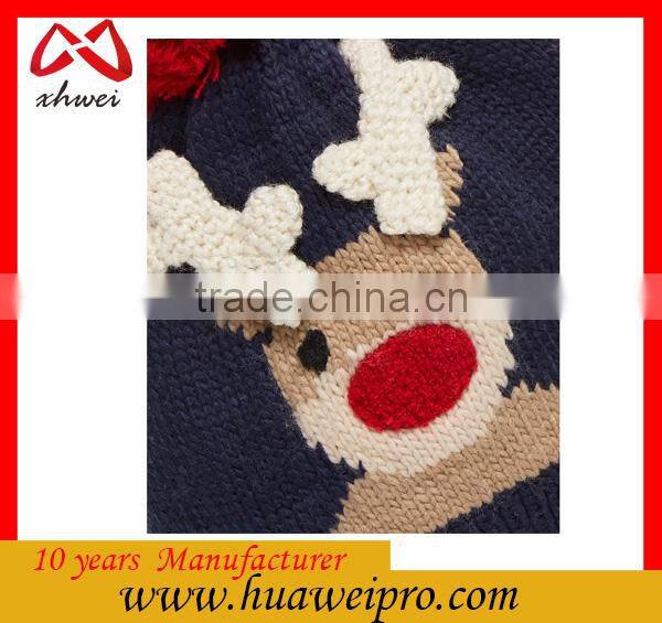 Guangdong manufature knitting wool for babies oem kids knit cap and children's hats