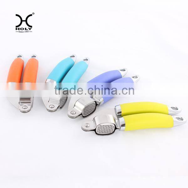 Hot sale garlic press with ABS +TPR handle