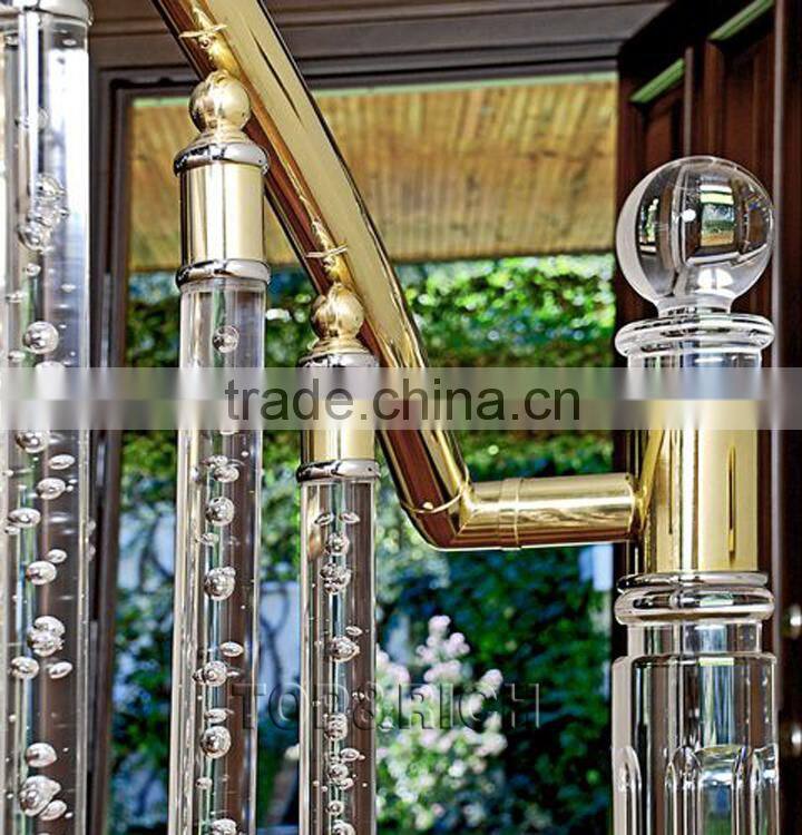 High quality wholesale crystal clear plastic stairs baluster