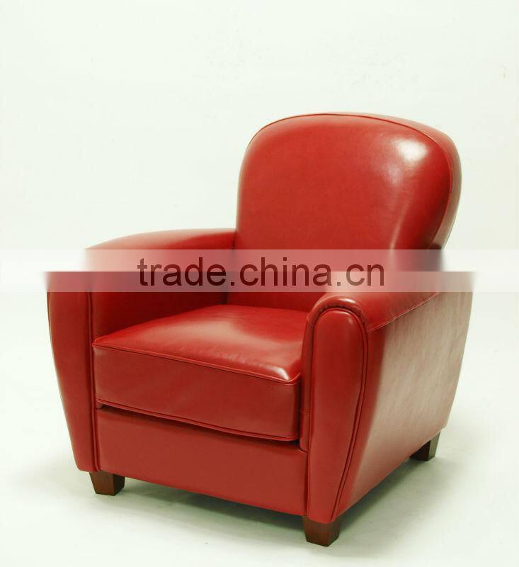 Home furniture use single seat leather sofa chair/leather armchair(KS-7026)