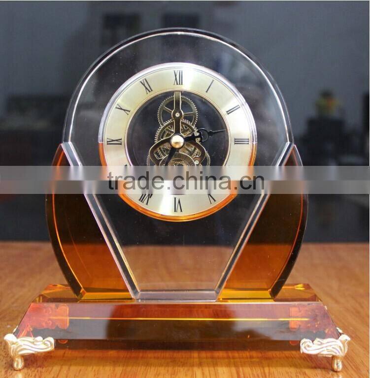 Crystal gift ,crystal table clock crystal small table clocks