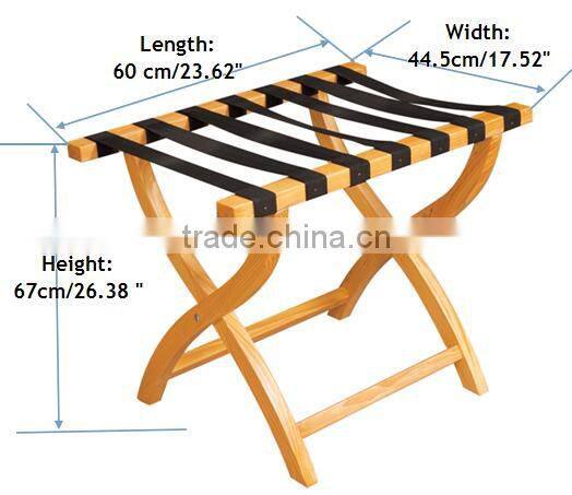 GZ Max Y -12 durable hotel wooden luggage stand