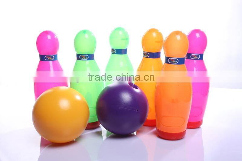 Lovely plastic cartoon bowling ball toy