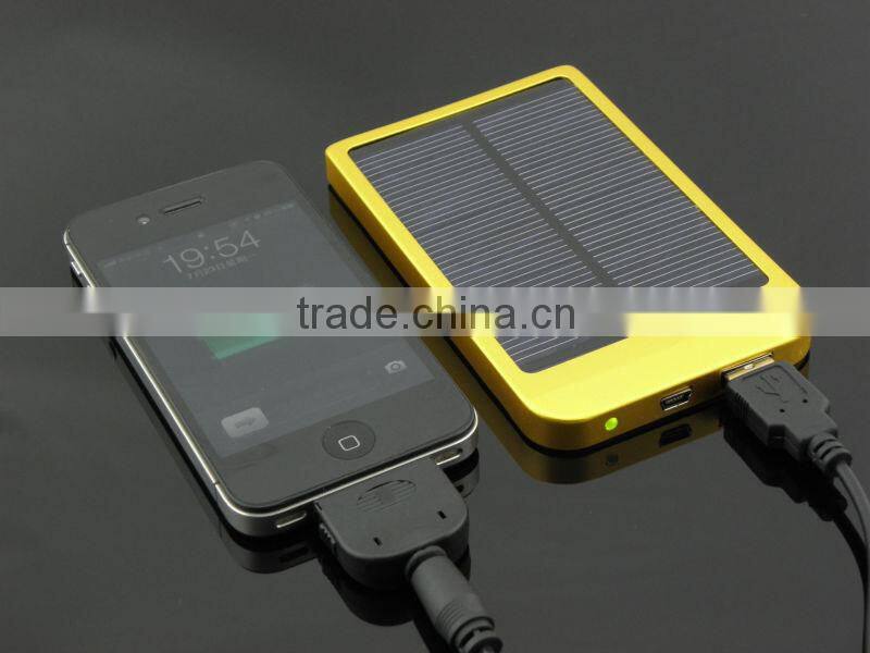 2600mAh universal usb multi charger mobile solar charger for ipad solar mobile phone charger