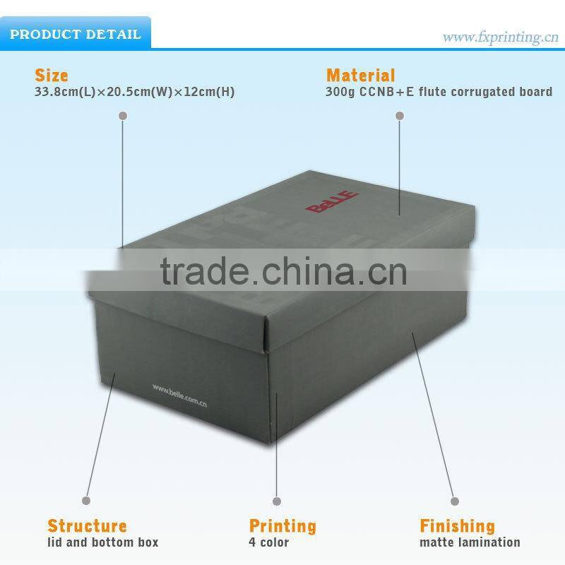 Custom Printed Wholesale Recycled Plain Cardboard Shoe Boxes for Sale