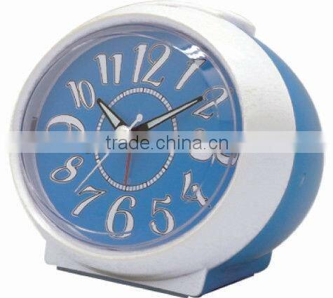 Plastic ball shaped table alarm clock