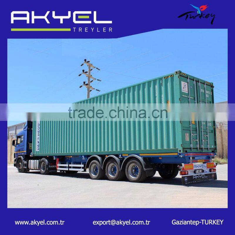 20 ft / 40 ft skeleton transport high cube container semi trailer
