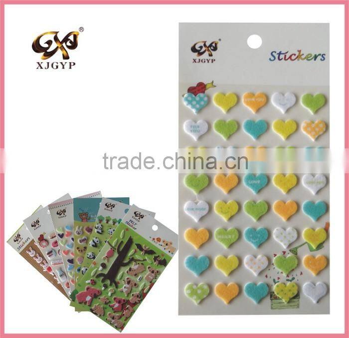 cartoon wall felt sticker/christmas felt sticker/diy felt sticker