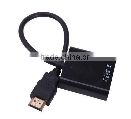 High speed 24K gold plated cable vga a hdmi convertidor with factory price