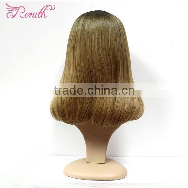 Pretty Fashion Peruvian Human Hair Wig Wavy Cheap Hair