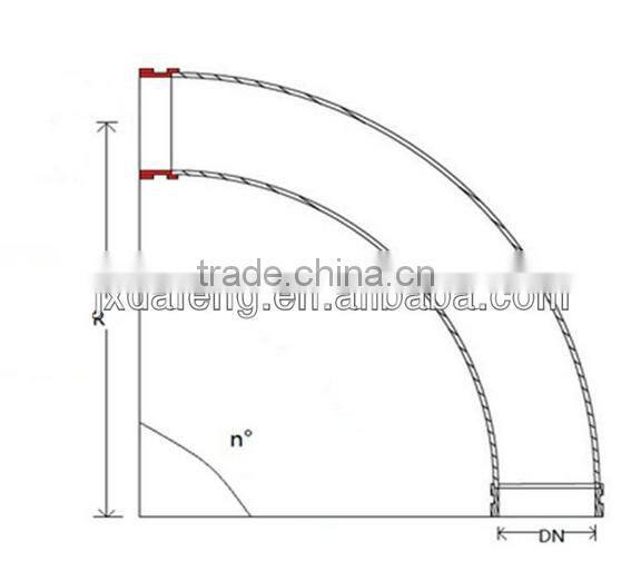 DN125*R1000*45D, Pipe Bend For Concrete Pump