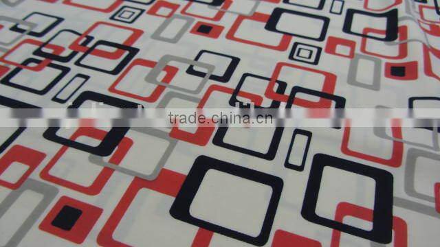 red black rectangle buckle spandex print nylon wholesale fabric china