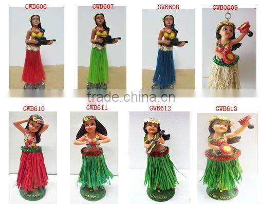 The most popular dashboard hula girl,car dashboard decorations