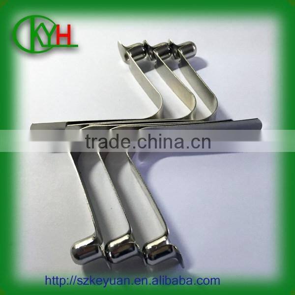 Progressive stamping metal spring clip flat spring steel u clips