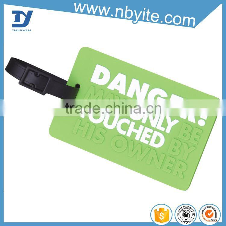 Airline Travel parcel Tracking Bag Soft PVC luggage Tag Hang tag