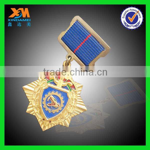 3d design engraved zinc alloy plating gold medal products (xdm-m140)