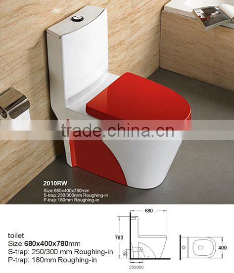 Good Quality Siphon Flushing Gravity Flushing Bathroom Toliet Many Color could choose WC Bathroom Toilet