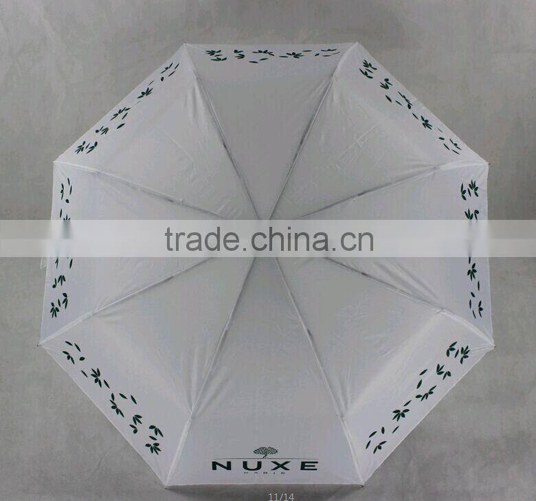 2015 21inches*8panel aluminum frame good quality 3 folding umbrella ,make your own umbrella