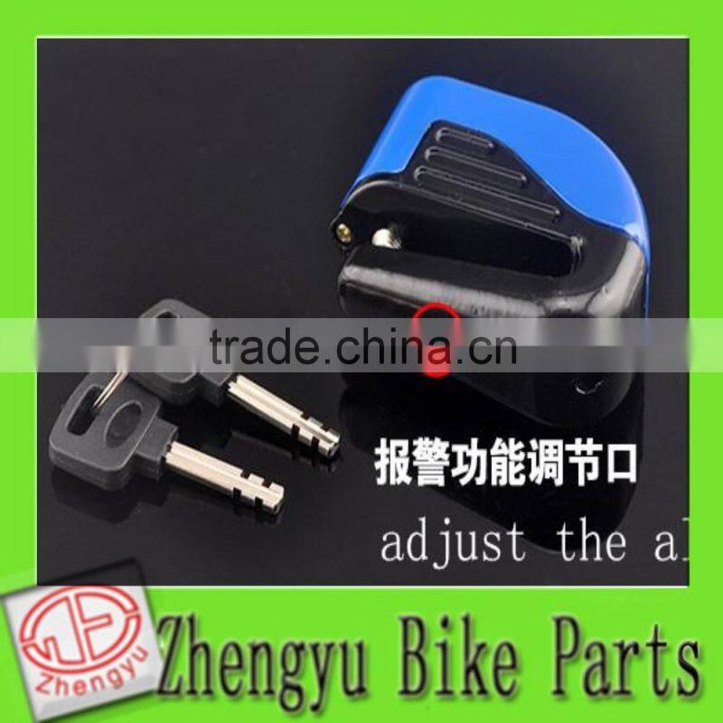 2014 hot sale smart bicycle disc alarm lock/ motorcycle disc alarm lock