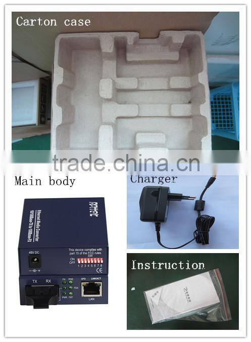Gigabit media converter china bidi media converter china OEM acceptable