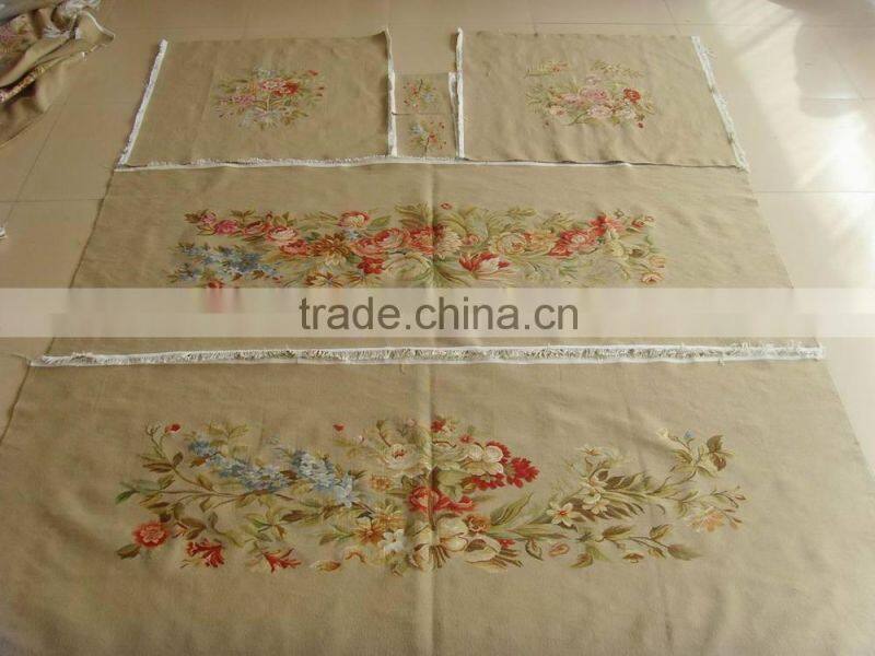 fine wool beige aubusson sofa cover set